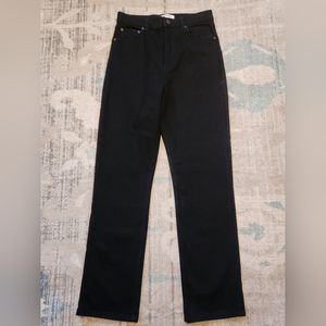 Reformation Black High Waisted Straight Jeans. Size 27. EUC